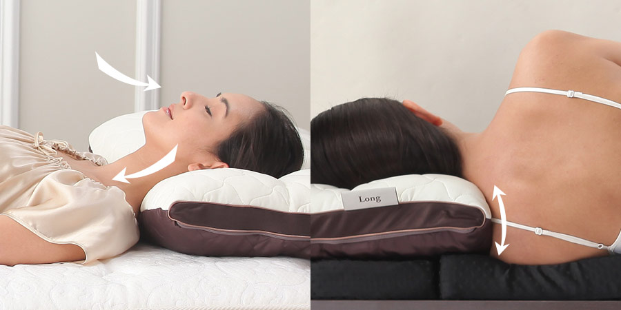 枕のポイントは首を支え横向き寝もしやすいこと